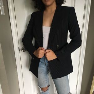 Bebe striped blazer